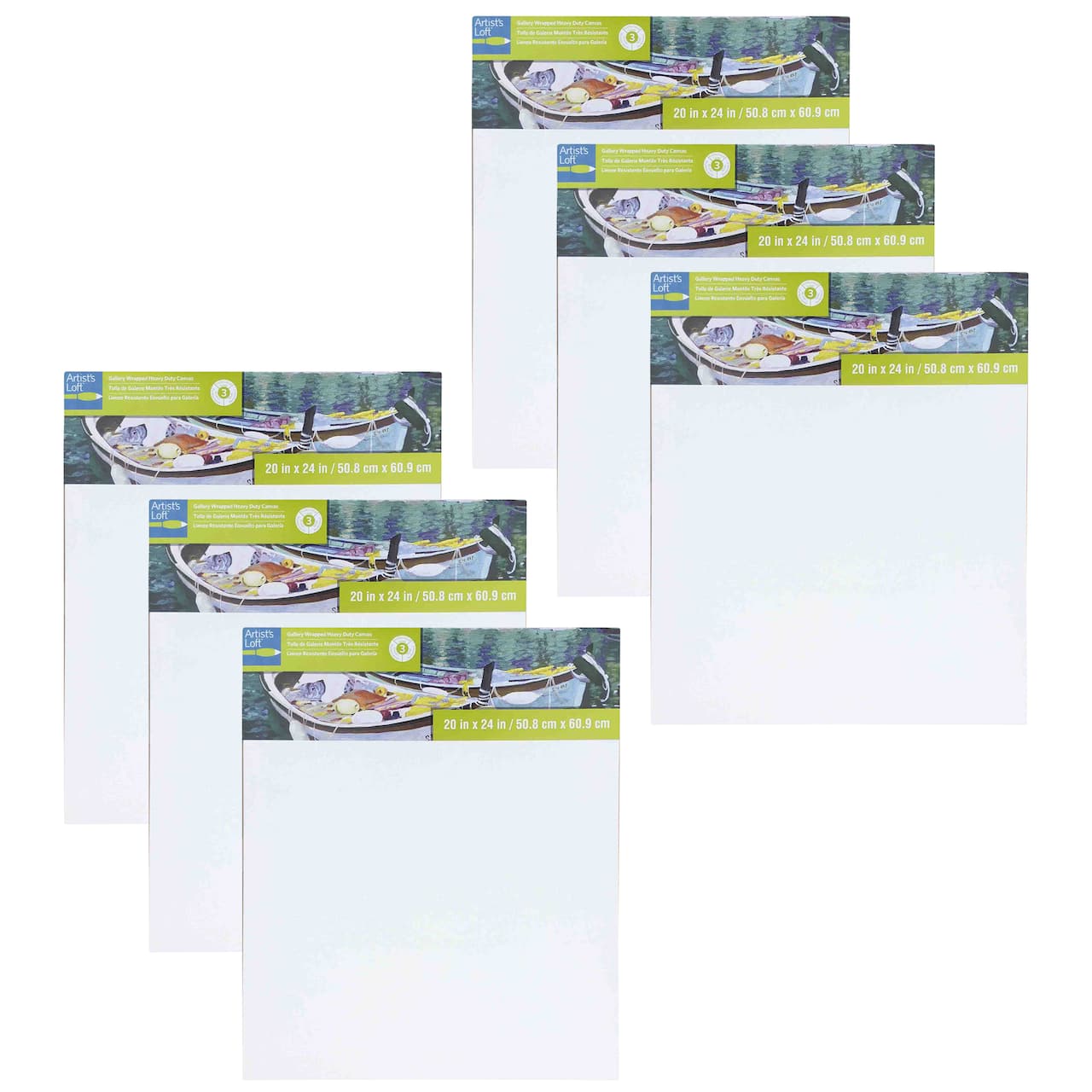 6 Pack: Level 3 Gallery Wrapped Heavy Duty Canvas by Artist's Loft®